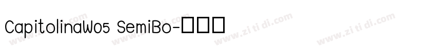 CapitolinaW05 SemiBo字体转换